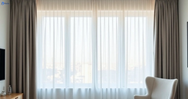 Restored vibrant drapes in edithvale-vic QLD after Matty Curtain Cleaning